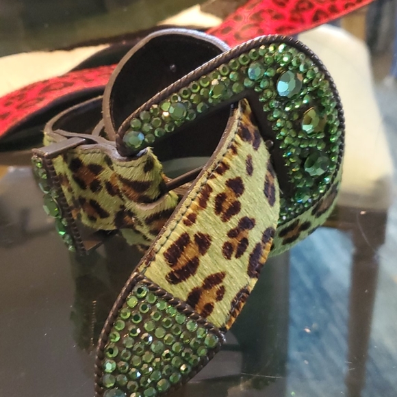 michael morrison mx Accessories - Vintage Michael Morrison MX Leather animal print